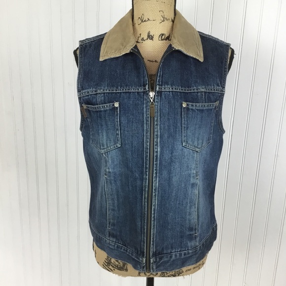 Eddie Bauer Jackets & Blazers - Eddie Bauer Jean Vest Medium EUC